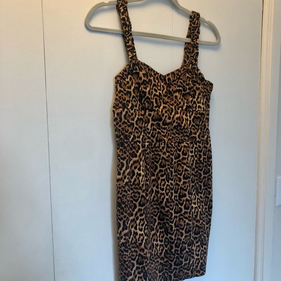 Zara Leopard Print Mini Dress - Picture 5 of 10